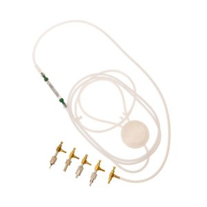 GENIMI AEROX pendant cannula set comes with needle valve at the flowmeter for easy adjustment. Use with a portable regulator. Select your plug type.